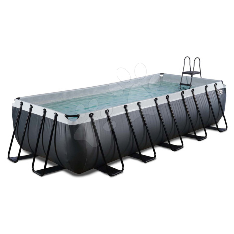 Bazén s filtráciou Black Leather pool Exit Toys oceľová konštrukcia 540*250*122 cm čierny od 6 r