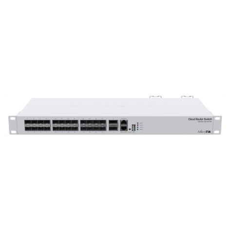 MikroTik Cloud Router Switch CRS326-24S + 2Q + RM, 650MHz CPU, 64MB, 1x10/100, 24x10G, 2x40G, US