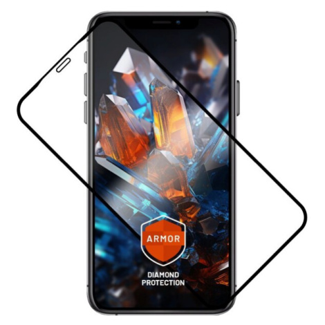 Prémiové ochranné tvrdené sklo FIXED Armor s aplikátorom pre Apple iPhone X/XS/11 Pro, čierne