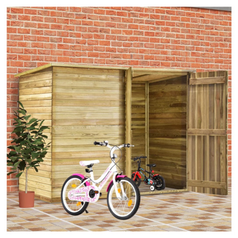 vidaXL Prístrešok na bicykle 232x110x170 cm impregnované borovicové drevo