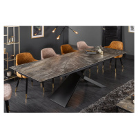 Rokladací jedálenský stôl KAINEUS Dekorhome Čierna