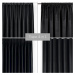 Čierny zamatový dimout záves 530x175 cm Velto – Filumi
