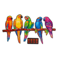 UNIDRAGON Drevené puzzle playful parrots veľkosť KS