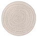 Kusový koberec Twin-Wendeteppiche 105414 Linen kruh – na ven i na doma - 140x140 (průměr) kruh c