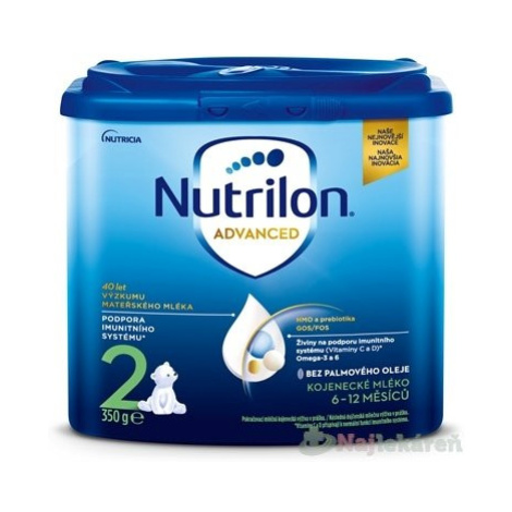 Nutrilon Advanced 2 následná mliečna dojčenská výživa v prášku (6-12 mesiacov) 350 g