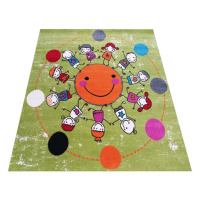 DY Farebný koberec do detskej izby Sole Rozmer: 200x200 cm