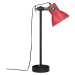 vidaXL Stolová lampa 25 W šmuhovaná červená 15x15x55 cm E27