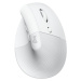 Logitech Lift Vertical Ergonomic Mouse bílá