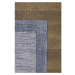 Tmavomodrý vlnený koberec 200x300 cm Linea – Agnella