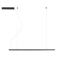 Závesné svetlo LED Lineal, čierne, dĺžka 110 cm