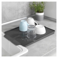 WENKO Odkapávací podložka na nádobí Linea, šedá