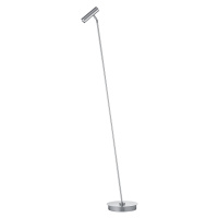 LED stojacia lampa Tom Pro, matný nikel, 1 svetlo, CCT, stmievač