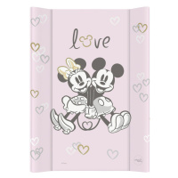 CEBA Podložka prebaľovacia s pevnou doskou COMFORT 50x70 Disney Minnie & Mickey Pink