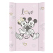 CEBA Podložka prebaľovacia s pevnou doskou COMFORT 50x70 Disney Minnie & Mickey Pink