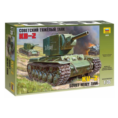 Model Kit tank 3608 - Soviet heavy tank KV-2 (1:35) Zvezda