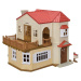 Sylvanian family Poschodový dom s červenou strechou a svetlami