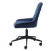 Furniria Dizajnová kancelárska stolička Dana modrý zamat