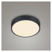 LED stropné svietidlo Waco, CCT, Ø 31 cm, čierna matná
