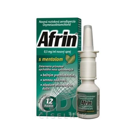 Afrin 0,5 mg/ml nosový sprej s mentolom