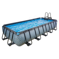 Bazén s filtráciou Stone pool Exit Toys oceľová konštrukcia 540*250*100 cm šedý od 6 rokov