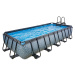 Bazén s filtráciou Stone pool Exit Toys oceľová konštrukcia 540*250*100 cm šedý od 6 rokov