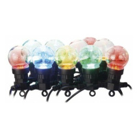 LED svetelná reťaz – 10x párty žiarovky, 5 m, vonkajšia aj vnútorná, multicolor (EMOS)