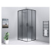 SIGMA SIMPLY BLACK obdĺžnikový sprchovací kút 900x800 mm, L/P variant, rohový vstup, Brick sklo 