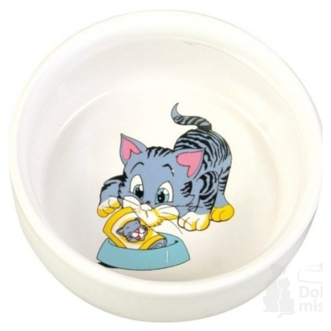 Keramická miska pre mačky s motívom 0,3l 11cm TR Trixie