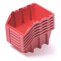 Prosperplast Plastové boxy 249x158x114mm Red 6ks