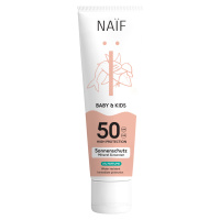 NAÏF Ochranný krém na opaľovanie pre deti a bábätká SPF 50 bez parfumácie 100 ml