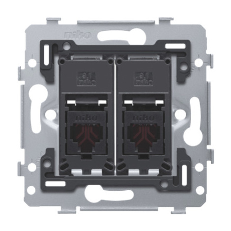 Prístroj zásuvka dátová 2xRJ11 CAT5 UTP (NIKO)