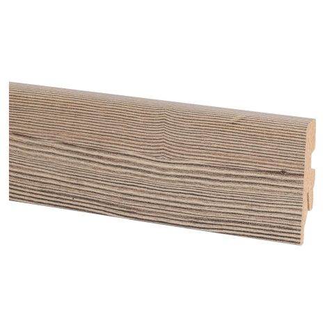 Soklová lišta 60 mm x 20 mm dĺžka 2 600 mm tuja