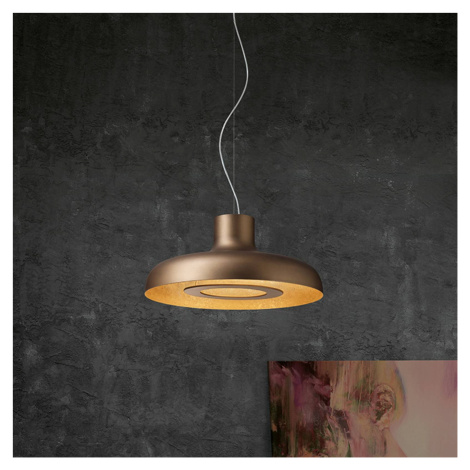 ICONE Duetto LED závesné svietidlo 927 Ø55cm bronz/zlato