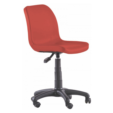 Otočná stolička na kolieskach common - červená