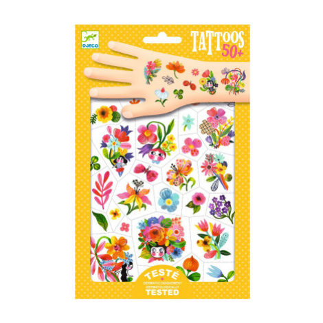 Tetovanie - akvarelové kvety DJECO