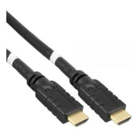 PremiumCord HDMI High Speed with Ether.4K@60Hz kábel so zosilňovačom, 30m, 3x tienenie, M/M, poz