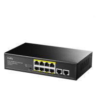 Cudy 8-Port 10/100M PoE+ Switch with 2 Gigabit Uplink Ports 120W