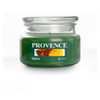 Provence Vonná sviečka v skle PROVENCE 45 hodín korenie
