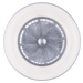 Dizajnový stropný ventilátor sivý vrátane LED 2700 - 5000K - Maki