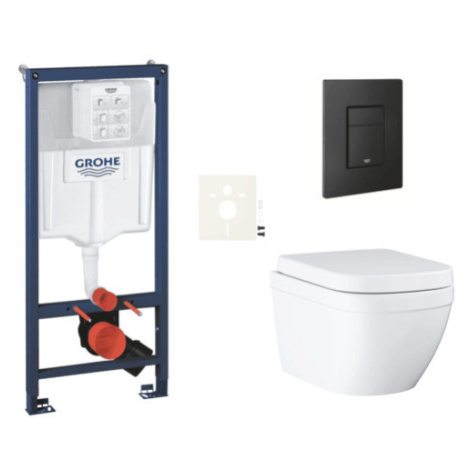 Závesný wc set do ľahkých stien / predstenová montáž Grohe Euro Ceramic SIKOGRSEUEKF0