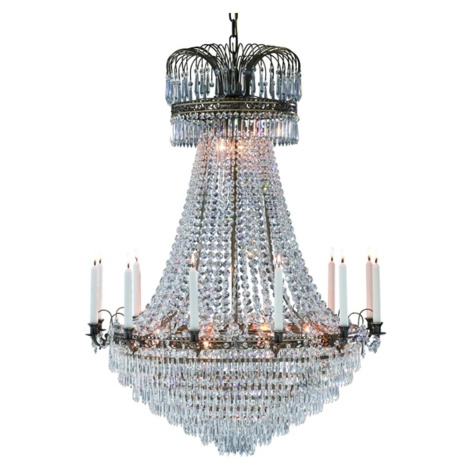 Veľkolepý sviečkový visiaci luster Läckö 92 cm Markslöjd
