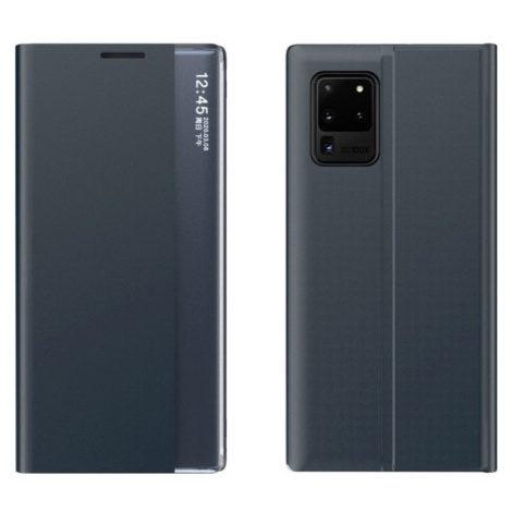 Xiaomi Redmi Note 9 5G, puzdro s bočným otváraním, stojan s indikátorom hovoru, tenký prúžok, Wo