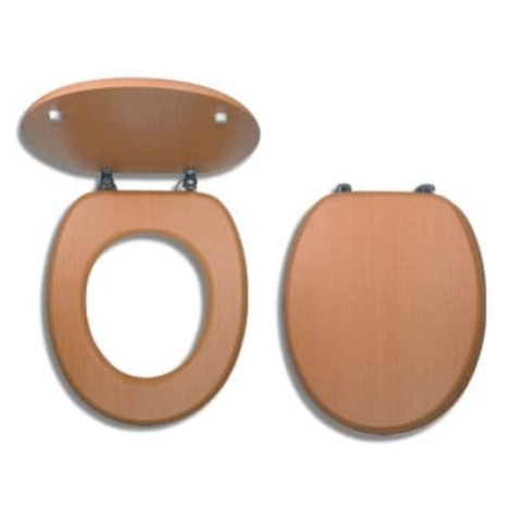 Wc doska Novaservis MDF vo farebnom prevedeni dyhovaného dreva WC/BUK
