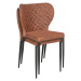 Norddan 25829 Dizajnová jedálenská stolička Landers vintage hnedá