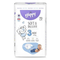 BELLA HAPPY Baby Plienky jednorazové Midi 5-9 kg Big Pack 70 ks