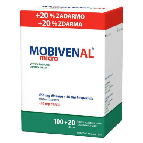 MOBIVENAL micro 100 + 20 tabliet ZADARMO