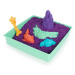 Kinetic Sand krabica s tekutým pieskom a podložkou fialová
