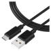 Tactical Smooth Thread Cable USB-A/USB-C 2m čierny