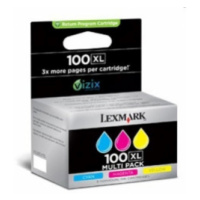 Lexmark No.100XL Atramentová náplň Color multipack, C/M/Y