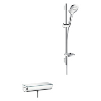 Hansgrohe Raindance Select E, sprchová súprava 120 3jet na stenu s termostatom Ecostat Select a 